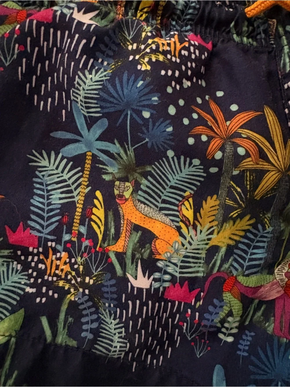 Zara boys Tropical Print Swim Shorts - size 6/7